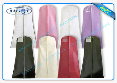70gsm durevole - copertura non non tessuta del vestito del polipropilene stampata 150gsm per le borse antipolvere del tessuto del vestito