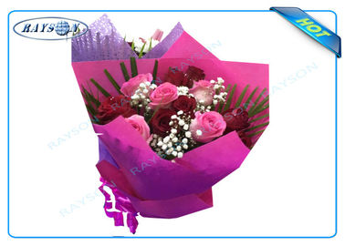 Nonwoven vergine 100cm di 100% pp Spunbond per l'imballaggio del fiore con i vari colori