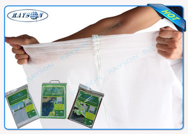 Imballaggio non tessuto extra del tessuto del paesaggio del blocchetto dell'erbaccia di larghezza con la borsa/colore bianco/nero con protezione UV