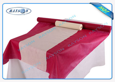 Tovaglie rosa non tessute del tessuto dei panni di pulizia dei pp Seasame
